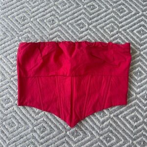 Red princess Polly corset crop top